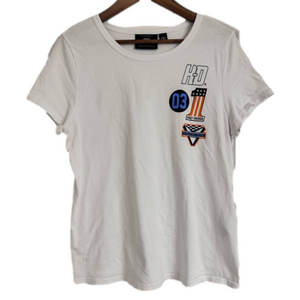 Harley-Davidson® Women's Multi-Logo Short Sleeve T-Shirt - White Size Large